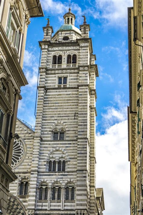 Genoa Cathedral in Italy stock photo. Image of italy - 114433262
