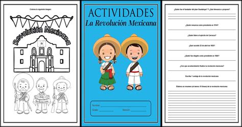 ACTIVIDADES LA REVOLUCION MEXICANA - Imagenes Educativas