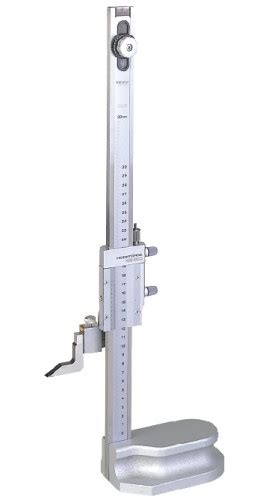 Mitutoyo 514-102 Series 514 Standard Vernier Height Gauge with Adjustable Main Scale, 0 to 300 ...