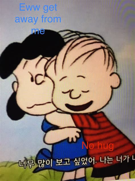 Linus hugging Lucy by Schroederluvr on DeviantArt