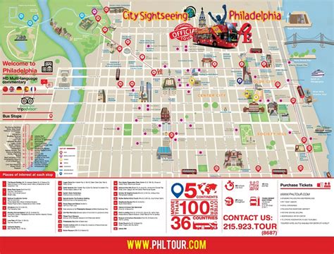 Philadelphia Attractions Map | FREE PDF Tourist City Tours Map ...