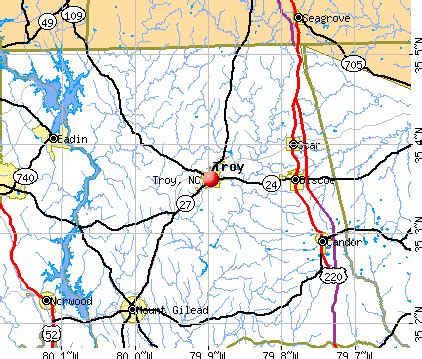 Montgomery County Nc Map | Zip Code Map