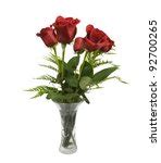 Bouquet Of Roses, Vase, Crystal Free Stock Photo - Public Domain Pictures