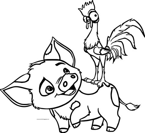 Pua Heihei Look Coloring Page - Wecoloringpage.com