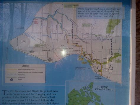 Pitt River Trail map - cycle tour includes pitt river bridge, marina ...