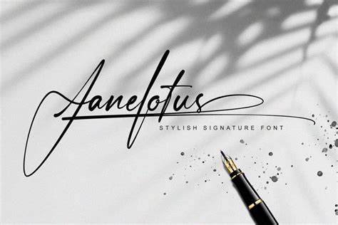 Janelotus - Signature Font (995559)