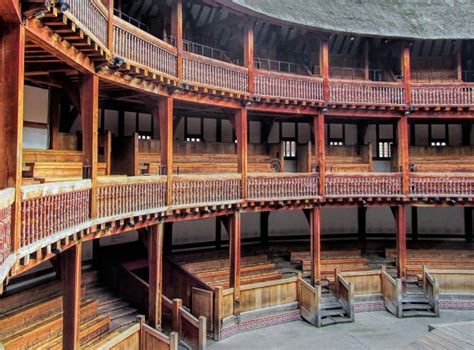 Shakespeare's Globe Theatre. Interior of Shakespeare's Globe Theatre ...