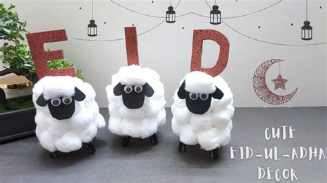 EID-UL-ADHA Decorations 🐑| Eid-ul-adha Decoration Ideas| Eid-ul-adha DIY & Decor|DIY Sheep Craft ...