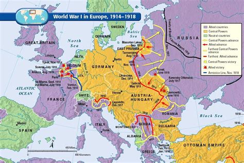 World War One Battle Map