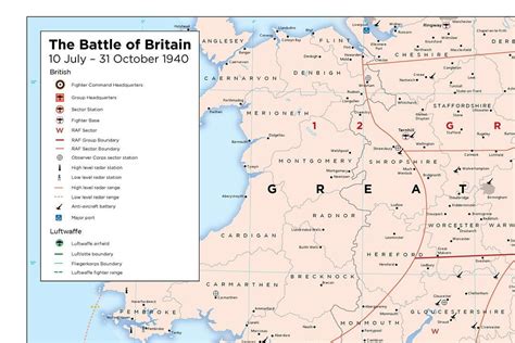 Battle of Britain Map 1940 Downloadable Jpeg - Etsy