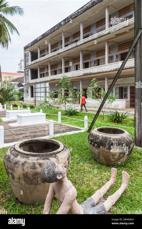 Cambodia, Phnom Penh, Tuol Sleng Museum of Genocidal Crime, Khmer Rouge prison formerly known as ...