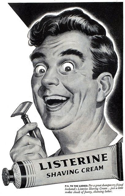 Yippeeeee! 1944, Listerine - this guy just looks crazy!! in 2020 | Vintage ads, Old ads, Old ...