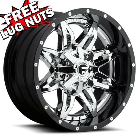 20 inch 20x10 FUEL D266 LETHAL CHROME wheel rim 8x170 -19 | eBay