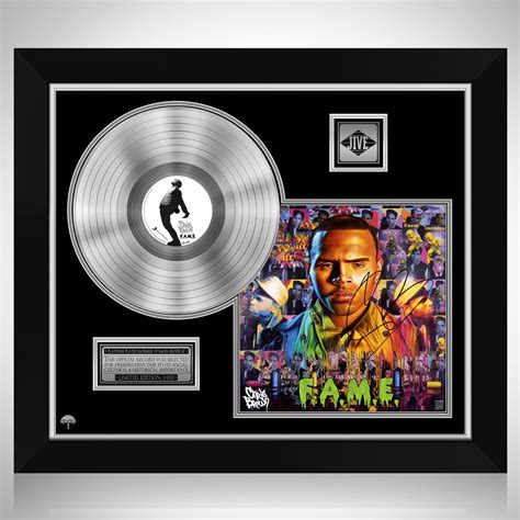 Chris Brown - F.A.M.E. Platinum LP Limited Signature Edition Custom ...