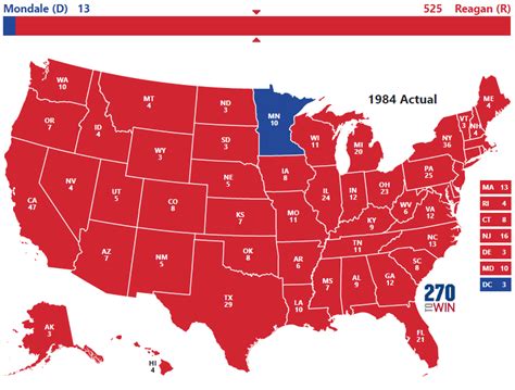 Presidential Election of 1984 - 270toWin