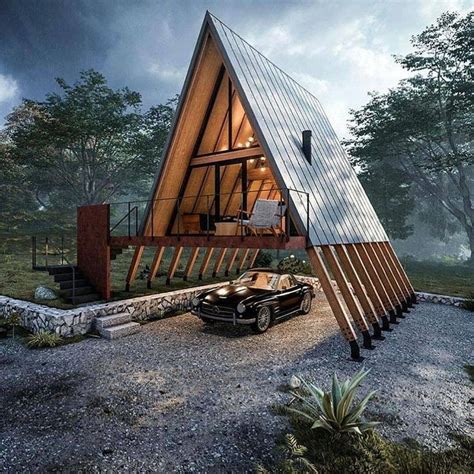 A-frame small cabin | Case di legno, Architettura abitativa, Case di design