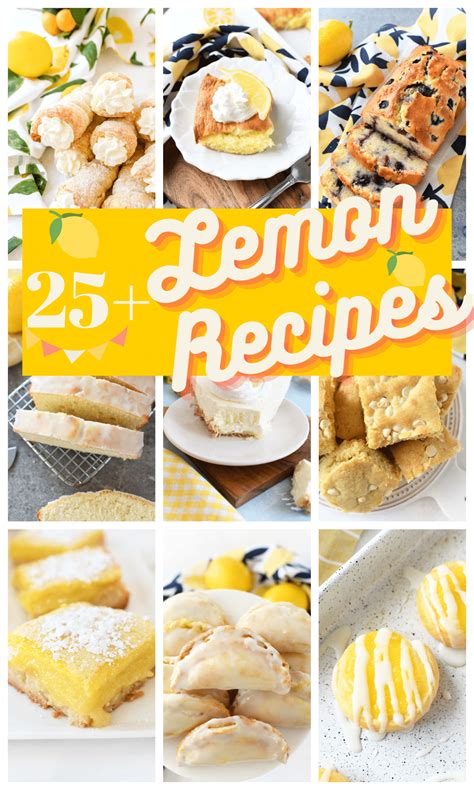 25+ Lemon Recipes to Try Today - Savvy Saving Couple