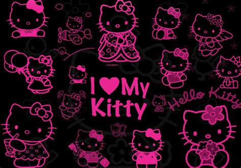 Pink and Black Hello Kitty Wallpapers - 4k, HD Pink and Black Hello Kitty Backgrounds on ...