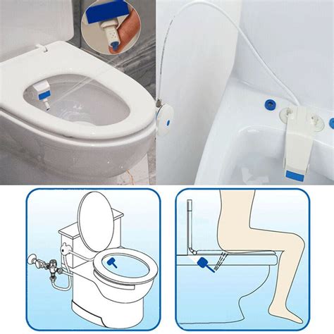 2020 Non-Electric Home Bidet Toilet Seat Adjustable Angle Nozzle Fresh ...