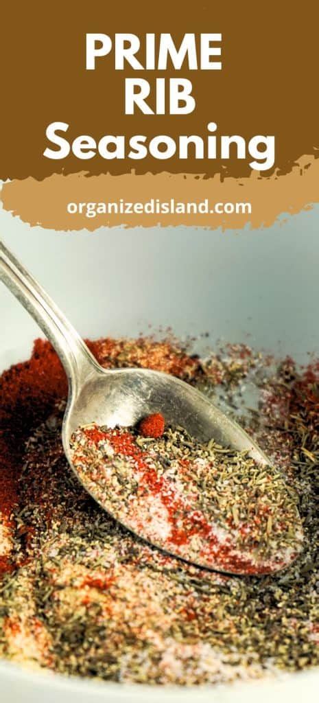 Prime Rib Seasoning - Organized Island