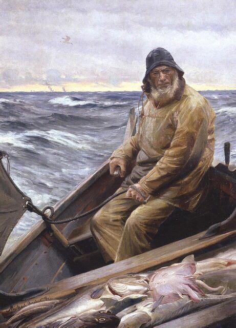 With Fish to Skagen - Michael Ancher | Boat art, Marine art, Maritime art