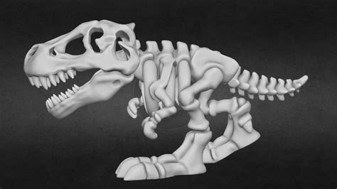 T- REX SKELETON STL for 3D Print - Buy Royalty Free 3D model by SeberdrA [ce0c3cd] - Sketchfab Store