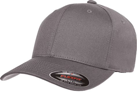 The Hat Pros Blank Flexfit V-Flexfit Cotton Twill Fitted Hat Cap Flex Fit 5001 XXL –Grey ...