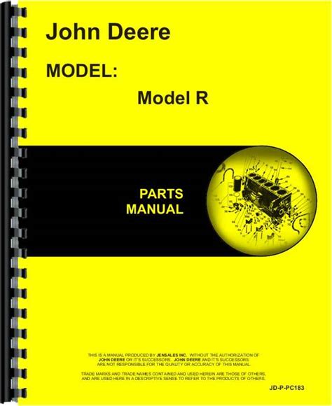 John Deere R Tractor Parts Manual