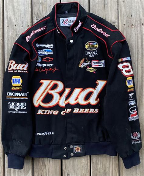 Dale Earnhardt Jr NASCAR Budweiser Chase Authentic Jacket - BIDSTITCH