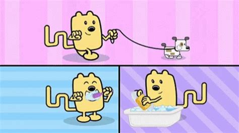 Wubbzy Chores GIF - Wubbzy Chores BrushingTeeth - Discover & Share GIFs