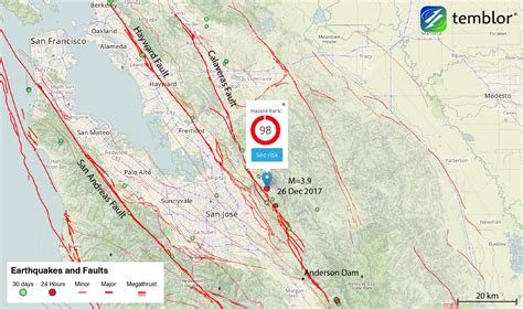 M=3.9 earthquake near San Jose highlights Calaveras Fault's destructive ...