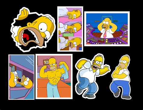 Homer sticker pack laminated vinyl waterproof stickers | Etsy