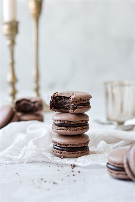 High Altitude Chocolate Macarons - Curly Girl Kitchen