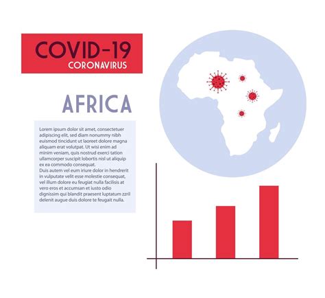 africa map with the propagation of the covid 19 2676053 Vector Art at ...