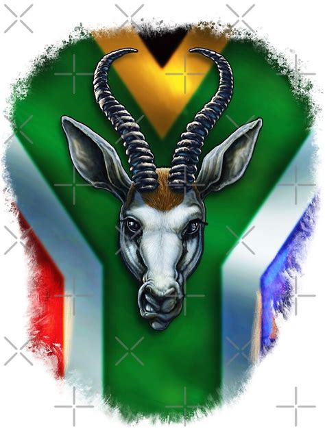 "South African Springbok Flag" Art Print for Sale by RobinArtStudio ...