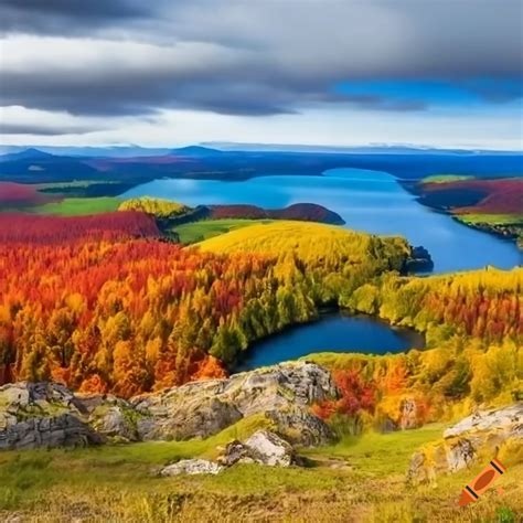 Colorful high-resolution landscape