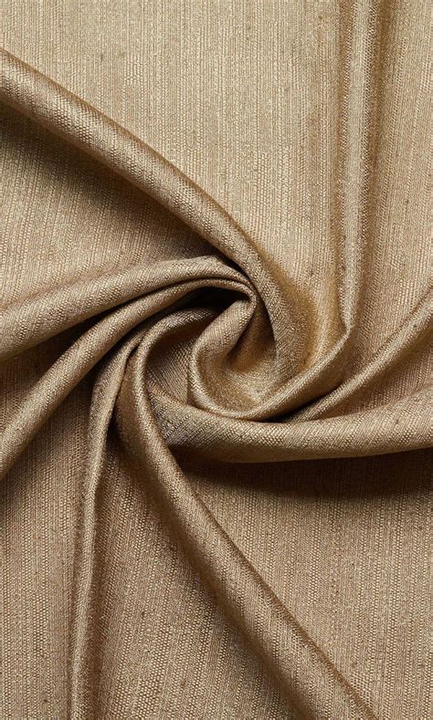 Silk Blend Curtain Panels Online I Golden Brown I Spiffy Spools