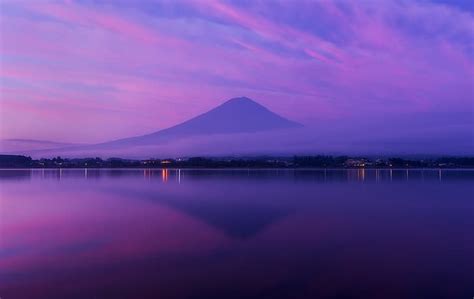 Free download | HD wallpaper: sky, volcano, Japan, lights, reflection ...