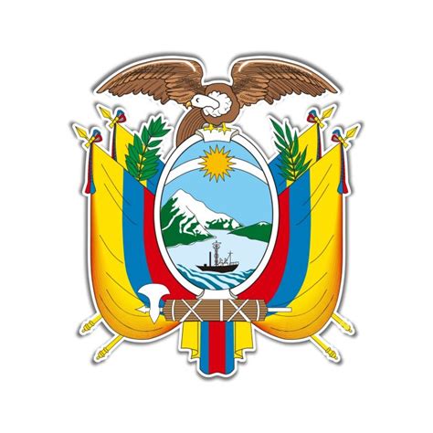 Ecuador Coat of Arms Full Color Vinyl Decal – Biggest Decal Shop