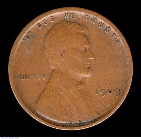 Lincoln Cent 1909 VDB, Cent, Lincoln Wheat (1909-1958) - United States ...