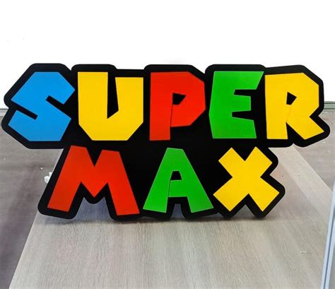 Super Mario Personalised Sign - Styro Boss Sydney Foam Prop Manufacturer