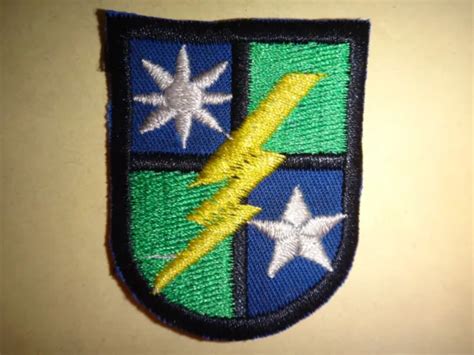 US ARMY FLASH 75th Infantry Regiment RANGER Beret Patch £8.26 - PicClick UK