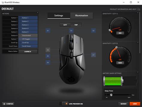 SteelSeries Rival 650 Review - Software & Lighting | TechPowerUp