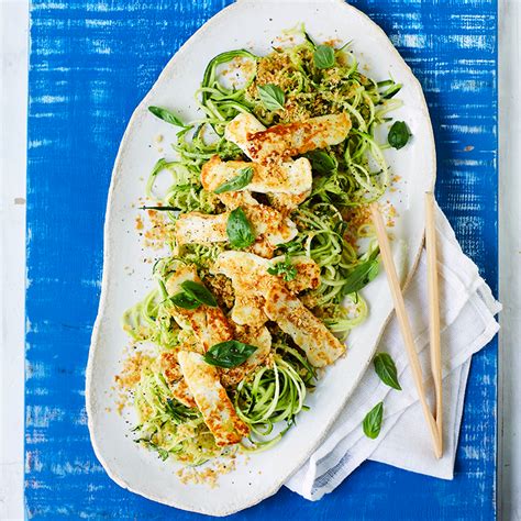 Zucchini spirals with avocado and haloumi | Healthy Recipe | WW NZ