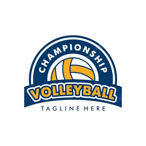 Volleyball Design Vector PNG Images, Volleyball Logo Vector Design Templates On White Background ...