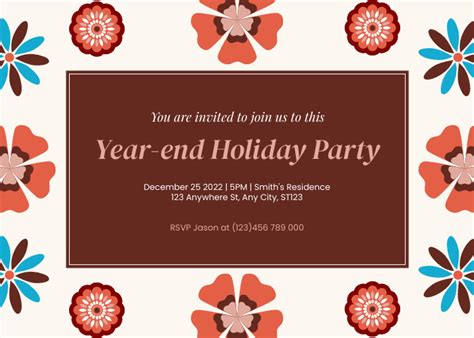 Year-end Holiday Party Invitation | Invitation Template