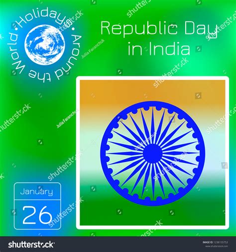 Republic Day India Symbols Indian Flag 库存矢量图（免版税）1238155753 | Shutterstock