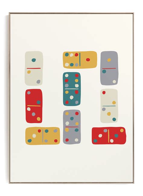 Dominoes Kids Canvas Art Print in 2021 | Custom art print, Kids art prints, Kids canvas art