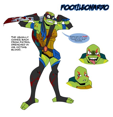 -RotTMNT: Foot!Leonardo- by WOLFY-THE-BLACKWOLF on DeviantArt