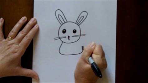 How to Draw a Cartoon Rabbit Bunny Step by Step Beginners Drawing ...